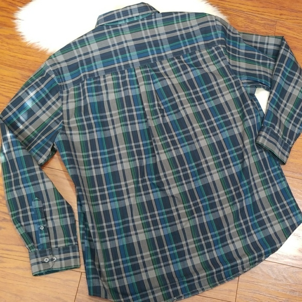 Van Heusen Mens Plaid Longsleeve - Picture 2 of 4